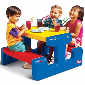 Стол с двумя скамейками, на 4-х детей (Little Tikes, 4795)